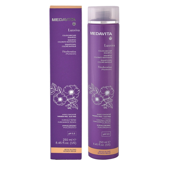 MEDAVITA Shampoo Colorato Ravvivante Biondo Beige 250ml