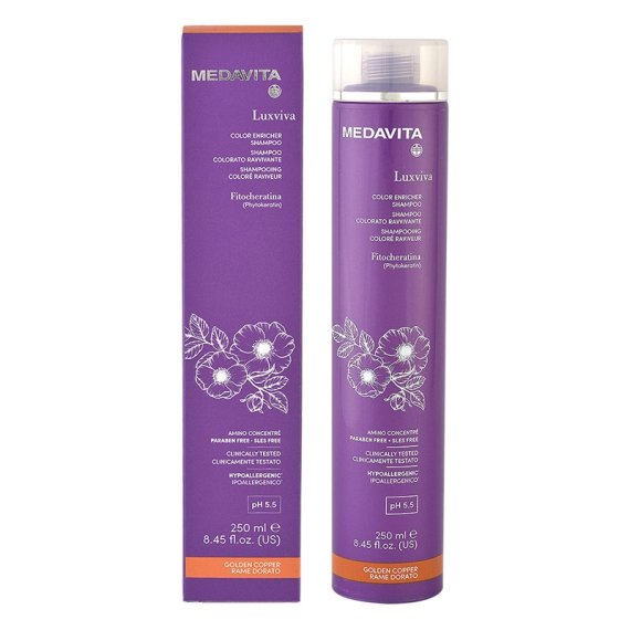 MEDAVITA Shampoo Colorato Ravvivante Rame Dorato 250ml
