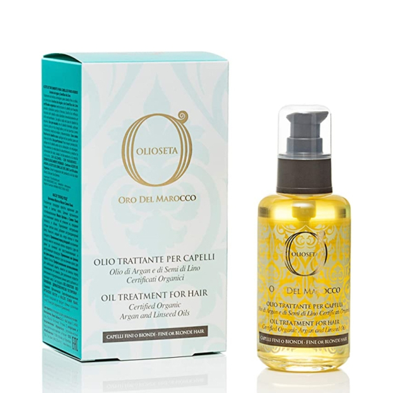 OLIOSETA Oro Del Marocco Olio Trattante per Capelli Fini o Biondi 30ml