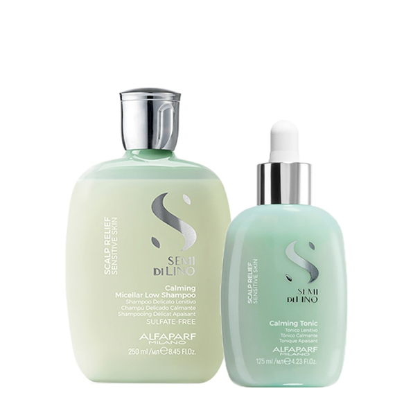 ALFAPARF Kit Semi Di Lino Calming Micellar Low Shampoo 250ml + Calming Tonic