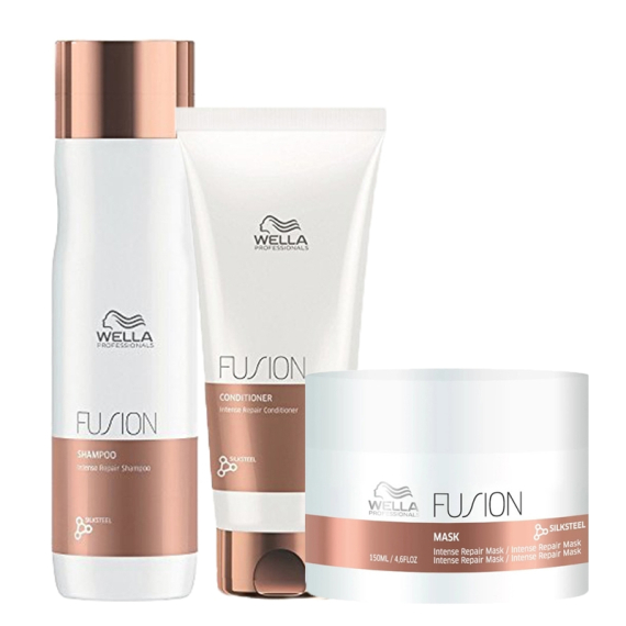 WELLA Kit Fusion Intense Repair Shampoo 250ml + Balsamo 200ml + Mask 150ml