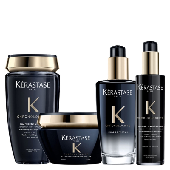 KERASTASE Kit Chronologiste Bain + Mask + Huile de Parfum + Protettore Termico