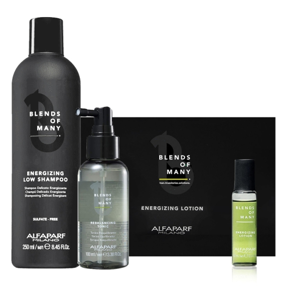 ALFAPARF MILANO Kit Blends of Many Energizing Low Shampoo + Lotion + Tonic