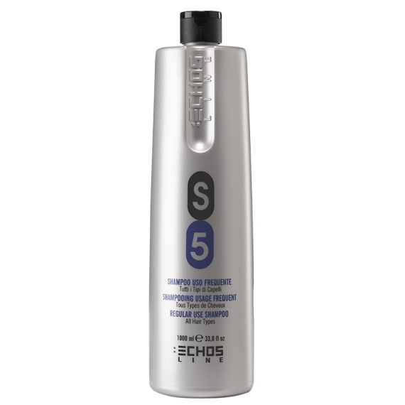 ECHOSLINE S5 Shampoo Uso Frequente - Tutti i Tipi di Capelli 350ml