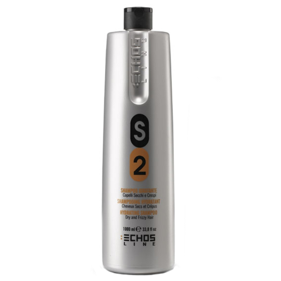 ECHOSLINE S2 Shampoo Idratante - Capelli Secchi e Crespi 1000ml