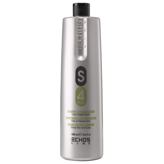 ECHOSLINE S4 Plus Shampoo Seboregolatore - Cute e Capelli Grassi 1000ml