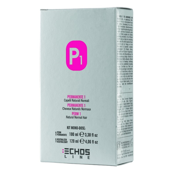 ECHOSLINE P1 Kit Permanente Monodose - Capelli Naturali Normali