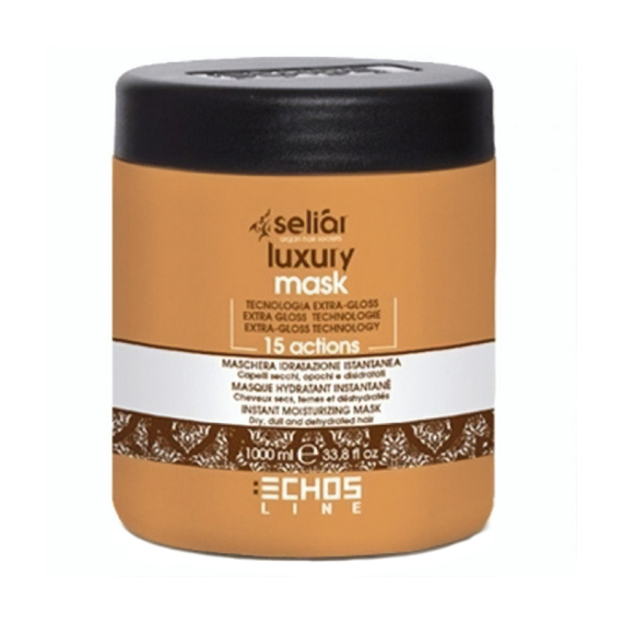 ECHOSLINE Seliàr Luxury Mask - Capelli Secchi, Opachi e Disidratati 1000ml