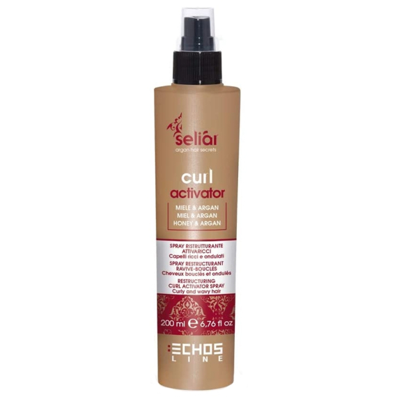 ECHOSLINE Seliàr Curl Attivator - Spray Ristruttureante Capelli Ricci e Ondulati 200ml