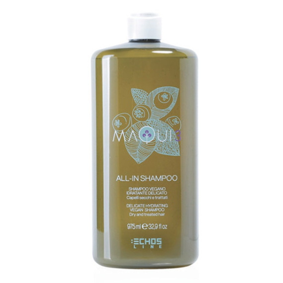 ECHOSLINE Maqui 3 All-In Shampoo - Capelli Secchi e Trattati 975ml