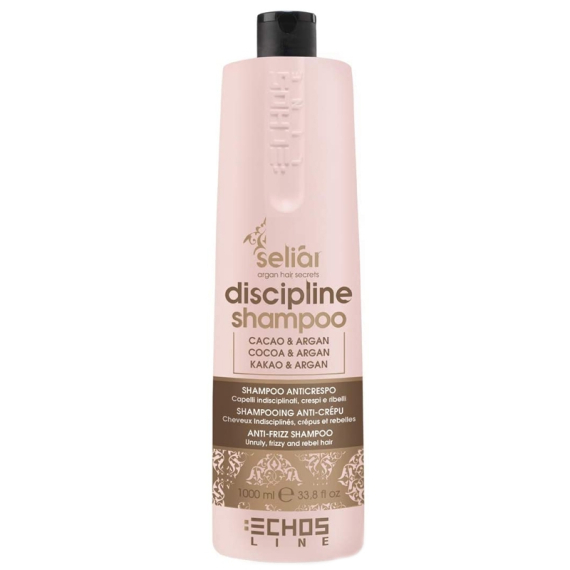 ECHOSLINE Seliàr Discipline Shampoo Anticrespo - Capelli Indisciplinati, Crespi e Ribelli 1000ml