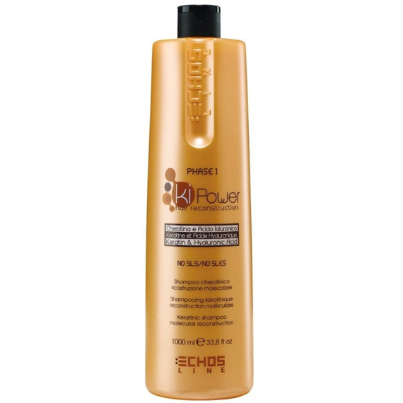 ECHOSLINE Ki Power Shampoo Cheratinico - Ricostruzione Molecolare 1000ml