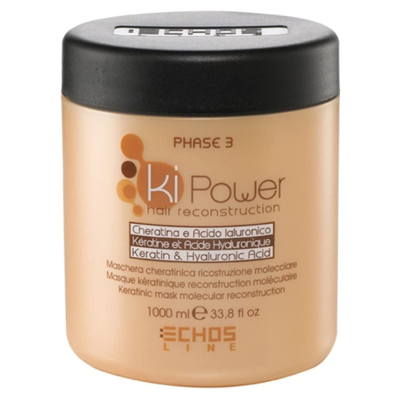 ECHOSLINE Ki Power Maschera Cheratinica - Ricostruzione Molecolare 1000ml