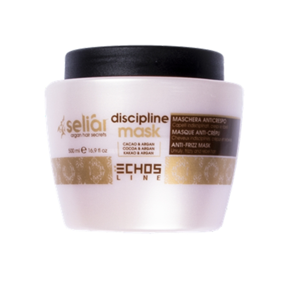 ECHOSLINE Seliàr Discipline Mask Anticrespo - Capelli Indisciplinati, Crespi e Ribelli 500ml