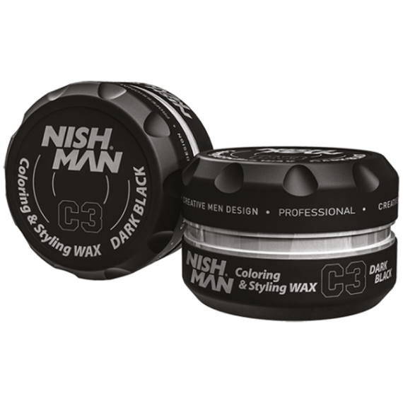 NISHMAN C3 Coloring & Styling Wax Dark Black 100ml