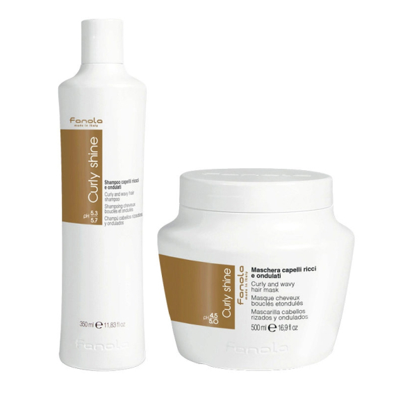 FANOLA Kit Capelli Ricci e Ondulati Shampoo 350ml + Maschera 500ml