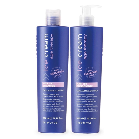 INEBRYA Kit Ice Cream Hair Lift Shampoo 300ml + Conditioner 300ml