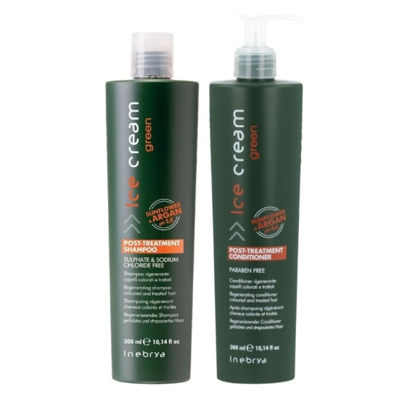 INEBRYA Kit Ice Cream Post-Treatment Shampoo 300ml + Conditioner 300ml