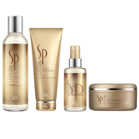 WELLA Kit Luxe Oil Shampoo 200ml + Conditioner 200ml + Mask 150ml + Elixir 100ml